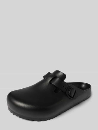 Birkenstock Slides mit Dornschlie&szlig;e Modell Boston in Black, Gr&ouml;&szlig;e 41