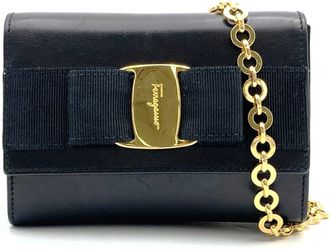 Ferragamo Leather Shoulder Bag (Pre-Owned)