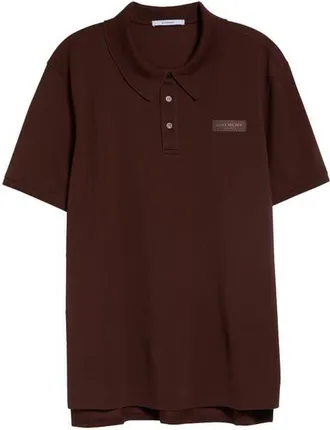 Givenchy Regular Fit Cotton Piqu Polo in Dark Havanna at Nordstrom, Size Xxx-Large