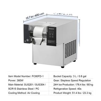 OEM M&aacute;quina De Helados, Alta Producci&oacute;n Diaria, Texturas De Helado Vers&aacute;tiles, 80 Kg Cada 24 Horas