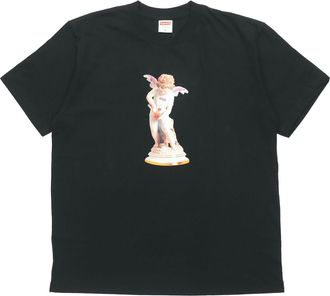 SUPREME Cupid Tee Black Angel Printing Short Sleeve Unisex SUP-SS19-686