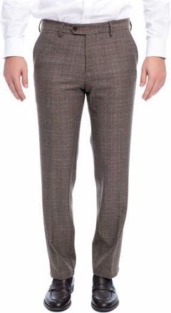 Vella Pais Tirfon Plaid Straight Leg Pants in Brown at Nordstrom Rack, Size 33 X R