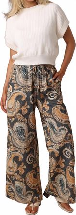 Shore Leave Beaded Beach Pants In Versailles Paisley