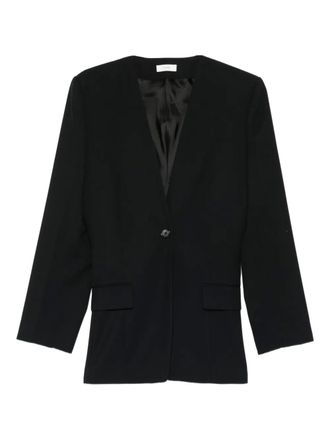 Toteme Blazer Slouch con bottone singolo - Nero