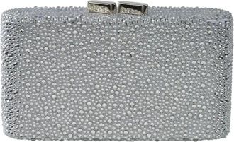 Anna Cecere Clutch con strass - Bags - Mujer - Gris - ONE SIZE