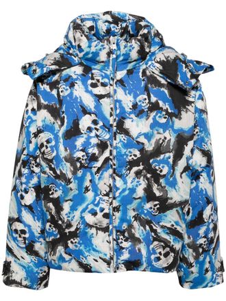 ERL Gewatteerd jack met doodskop - Blauw