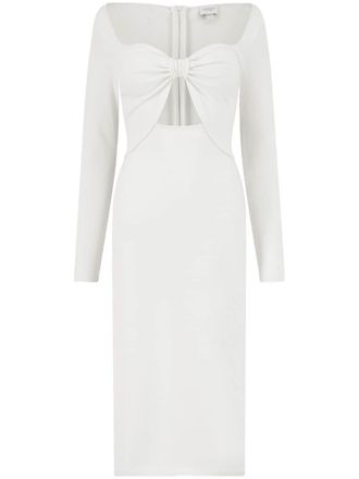 Giambattista Valli cut-out midi dress - women - Polyester/Viscose - 38 - White