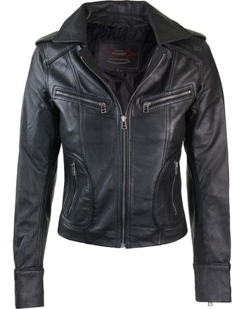TruClothing Real Leather Motorcycle Short Slim Jacket