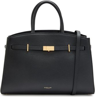 DeMellier The Hudson Midi Grained Leather top Handle bag - Black - One Size