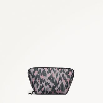 Radley London Hunter Green Large Cosmetic Pouch Danesfield Leopard AW25 Radley London