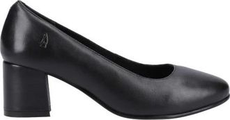 Hush Puppies Womens/Ladies Anna Leather Wide Court Shoes (Black) - Size UK 8