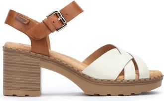 Pikolinos Comfortabele en Elegante Canarias Sandaal - Dames - Sandalen met hakken - Wit - 41 EU - Schoenen