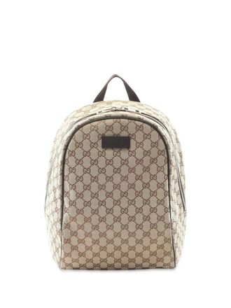 Gucci 2000-2015 GG Canvas backpack - Marrone