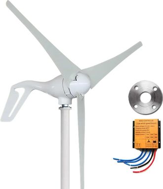 OEM Generador De Turbina E&oacute;lica, 400 W De Potencia, Ajuste Autom&aacute;tico De Direcci&oacute;n, 400 W, 3 Palas Mppt-a, 24 V-a