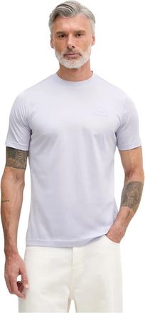 Karl Lagerfeld T-shirt met ronde hals - Heren - T-shirts - Paars - L - Katoen - Tops