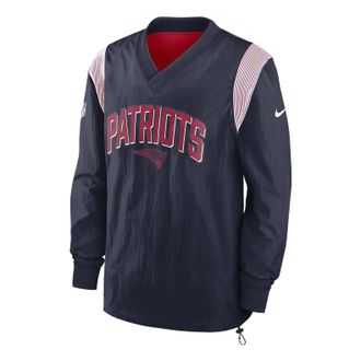 Nike Athletic Stack NFL New England Patriots Pullover Jackets Navy Red NS34069K8K-5RL
