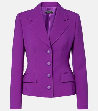 Dolce & Gabbana Virgin wool crepe blazer