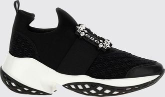 Roger Vivier Sneakers Viv Run Roger Vivier in maglia crochet e neoprene con fibbia gioiello
