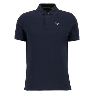 Barbour Polo Shirts, male, Blue, Size: L Tartan Pique Polo Ss26