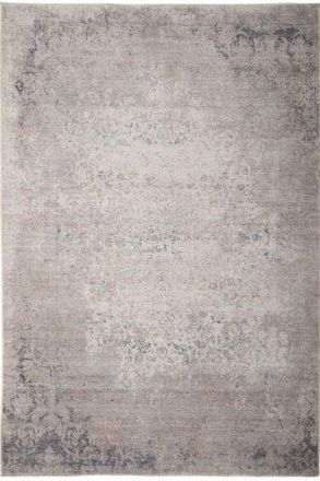 Kukoon Beige Distressed Abstract Rugs Non Slip & Washable in Mid Grey | Size: 200 cm x 290 cm