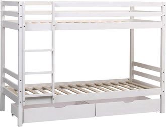 Happy Garden Litera infantil con cajones 190x90 cm blanco