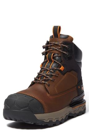 Timberland Boondock Ultralight CSA 6 Composite Toe Waterproof Work Boot in Medium Brown Full Grain at Nordstrom, Size 8
