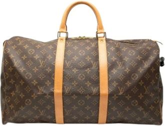 Louis Vuitton Pre-owned Weekend Bags, female, Brown, Size: ONE SIZE Pre-owned Vintage Weekend Bag