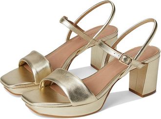 Bernardo Canto Womens Wedge Shoes Champagne : 6.5 M, Leather
