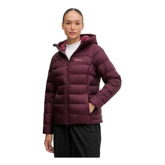 Jack Wolfskin Nebelhorn Down Hooded Jacket - Dames - Ski Jassen - Paars - M - Wol - Fitness