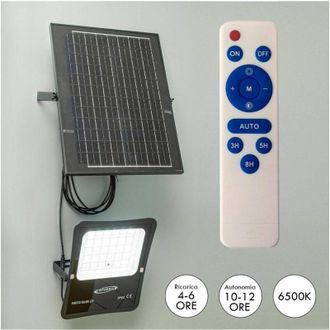 Trade Shop Trade Shop - Panel Solar Foco Ip65 Sensor Crepuscular Regulable 50 100 200 300w - -300 Vatios