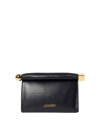 Jacquemus Le Sac Rond Carre Leather Clutch