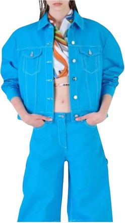 Silvian Heach Minami Damesjas - Dames - Spijkerjassen - Blauw - XS - Katoen - Jassen