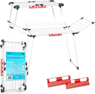 OEM Tendedero Plegable De Pie Lina, 22 M, Blanco