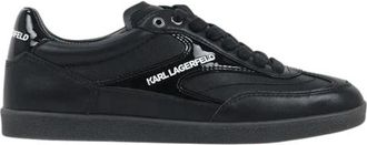 Karl Lagerfeld Kandidate Vetersneaker - Dames - Sneakers - Zwart - 38 EU - Leer - Schoenen