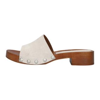 Copenhagen Cph798 Heeled Mule - Dames - Schoenen - Beige - Maat: 37 EU Linnen