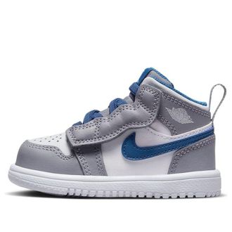 Air Jordan (TD) Air Jordan 1 Mid Alt Gray White Blue AR6352-014