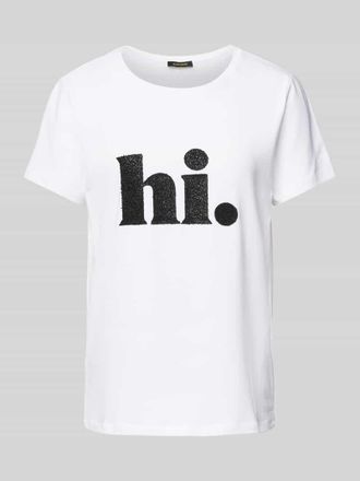 More & More More & More T-Shirt mit Statement-Print in Offwhite, Gr&ouml;&szlig;e 34