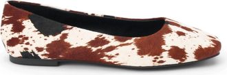 Matisse Footwear Womens Phillip Ballet Flat In Brown Calf Hair