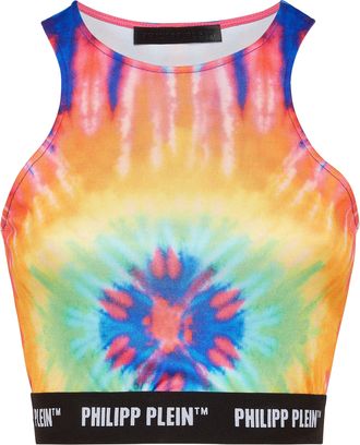 Philipp Plein Tank Crop top Tie dye