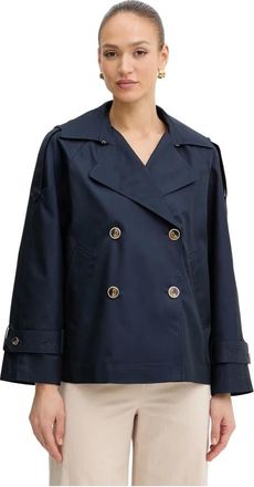 Twinset Trench Coat - - Coats - Donna - Blu - M