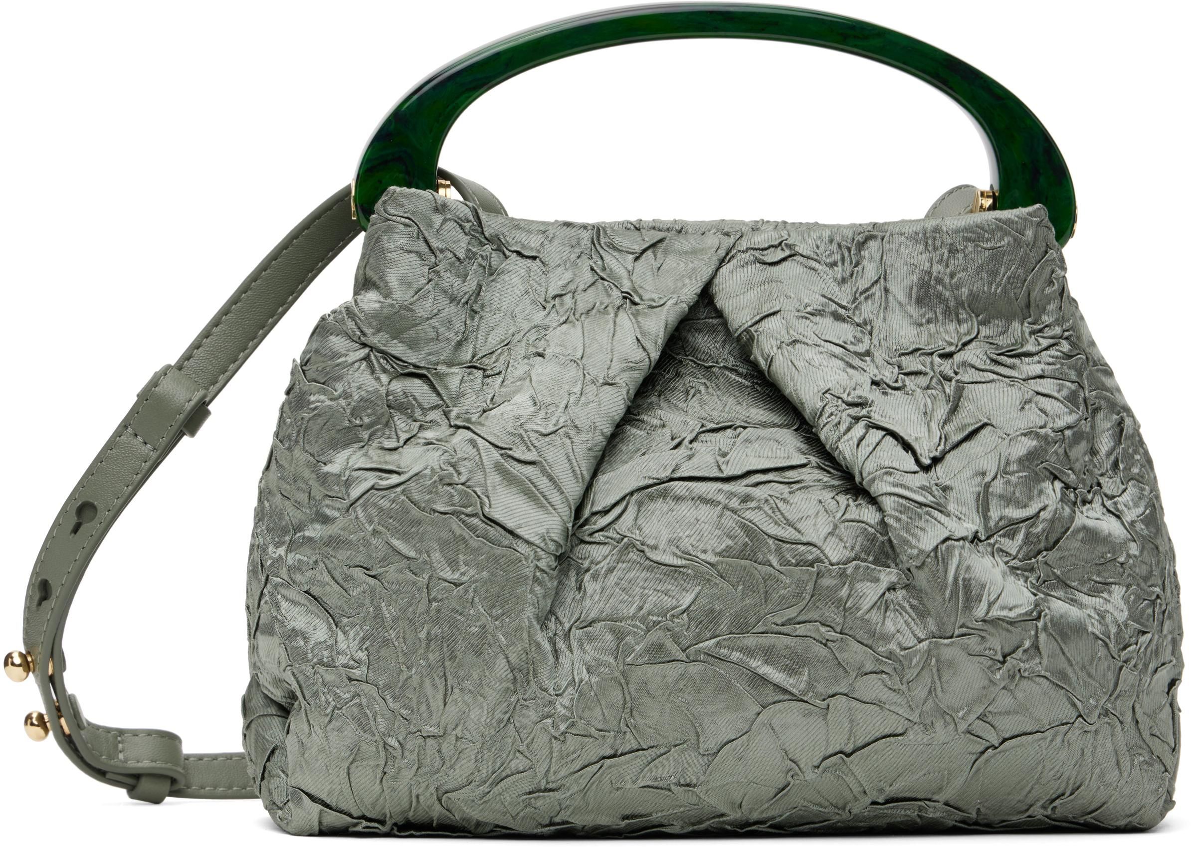 ハンドバッグ DRIES VAN NOTEN Woman Handbag Beige 251011505397 103 Dries Van Noten // Cream & Brown Canvas Embroidered Bag