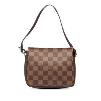 Louis Vuitton Pre-owned Womens Damier Ebene Trousse Pochette - Brown Textile - One Size
