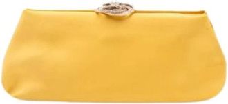 Chanel Pre-owned Clutches, female, Yellow, Size: ONE SIZE Pre-owned Satin clutches
