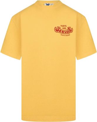 Deus Tops, Heren, Geel, M, Katoen, Ruff And Smooth T-shirt