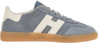 Hogan Light Blue Sneakers With Retro And Contemporary Elements