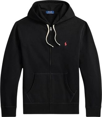 Polo Ralph Lauren Hoodie met rits - Heren - Vesten met rits - Zwart - L - Katoen - Hoodies & sweatvesten