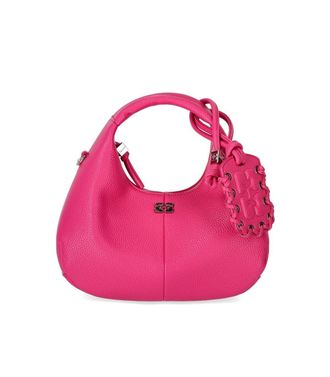 Ganni BORSA HOBO MINI CABARET FUCSIA GANNI