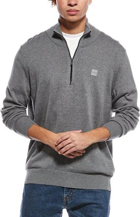 HUGO BOSS Kanobix Cashmere-Blend 1/4-Zip Sweater