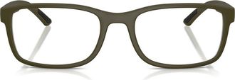 Prada 53mm Pillow Optical Glasses in Matte Green at Nordstrom