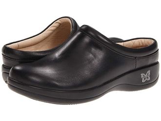 Alegria Kayla Womens Slip on Shoes Black Nappa Leather : EU 40 (US Womens 9.5-10) Regular, Leather/Latex/Suede